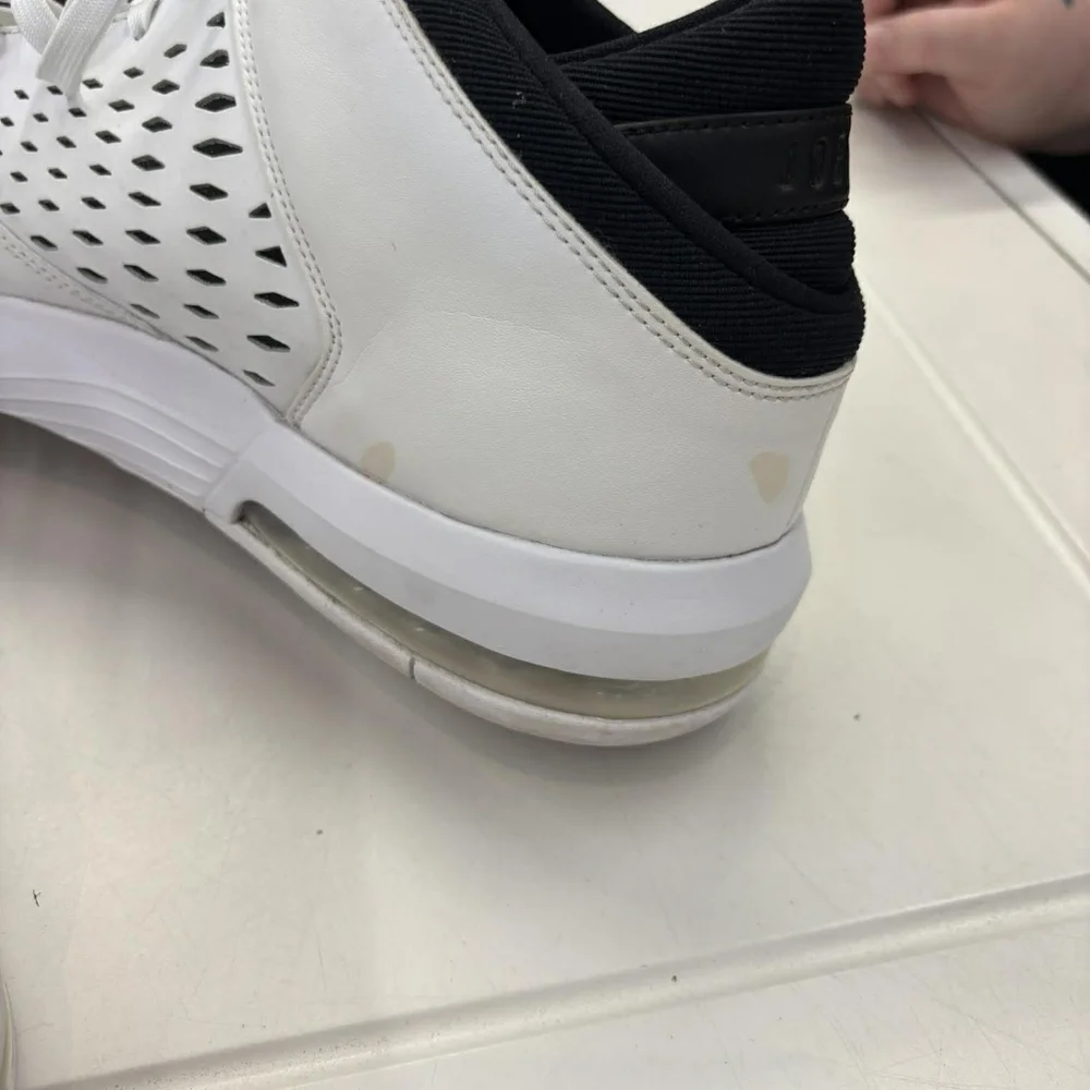 NIKE AIR Jordan Flight Origin 4 sneakers in the white, gym red, and black SZ 15